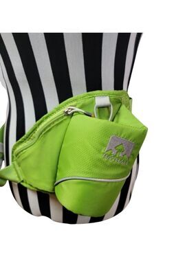 Nathan Hydration Waist Pak Pack Running 22oz Lime Green Triangle Hiking Fanny